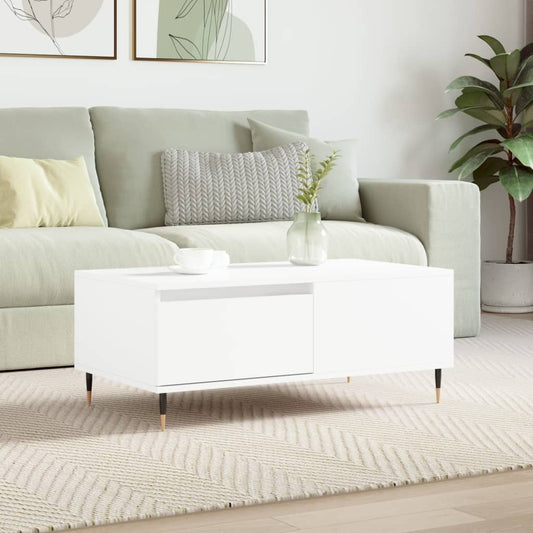 vidaXL Coffee Table White 90x50x36,5 cm Engineered Wood