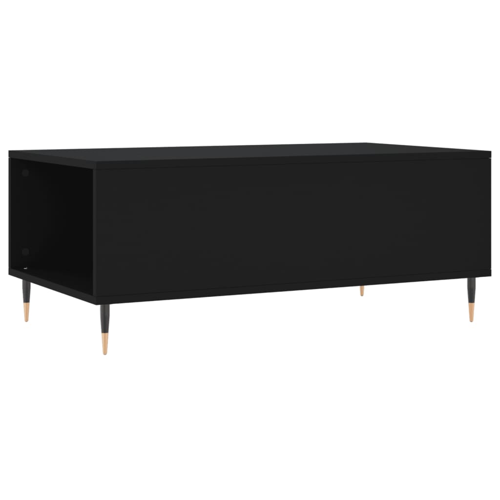 vidaXL Coffee Table Black 90x50x36,5 cm Engineered Wood