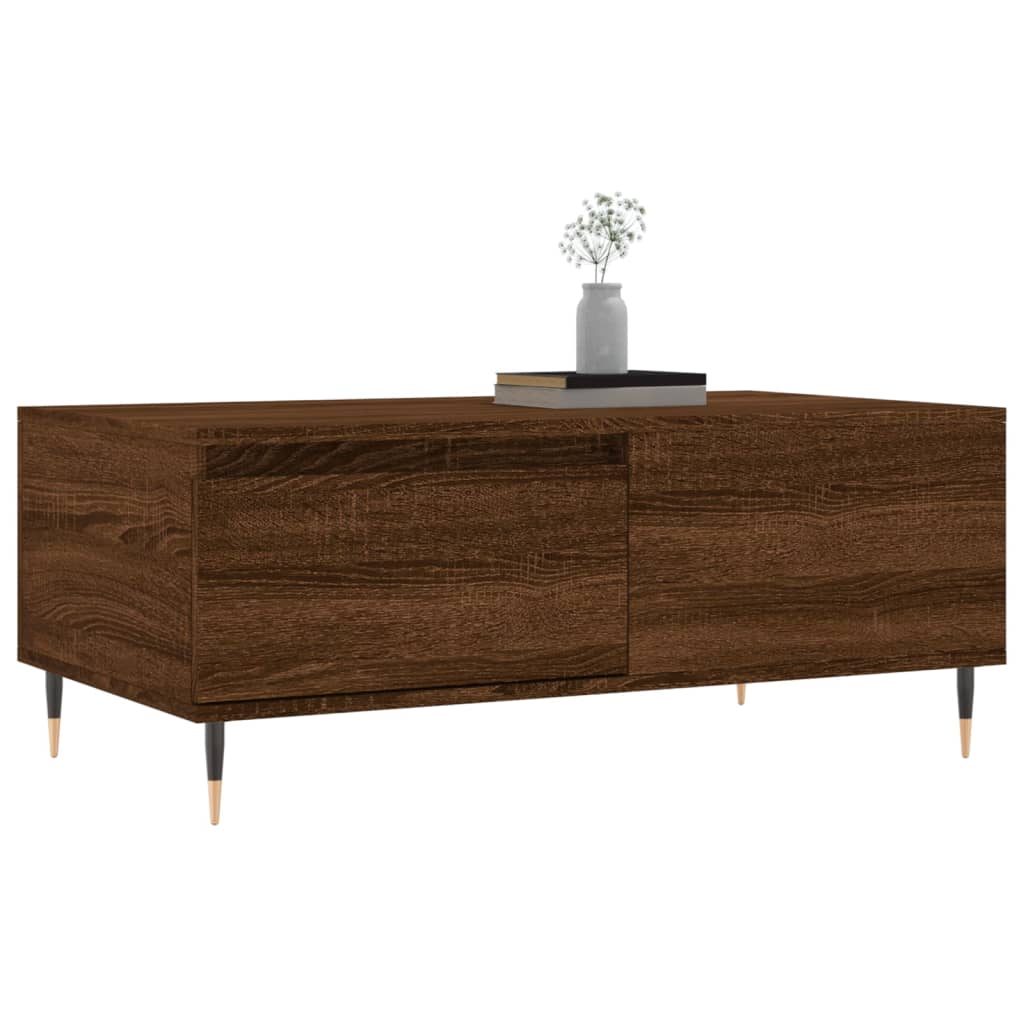 vidaXL Coffee Table Brown Oak 90x50x36.5 cm Engineered Wood