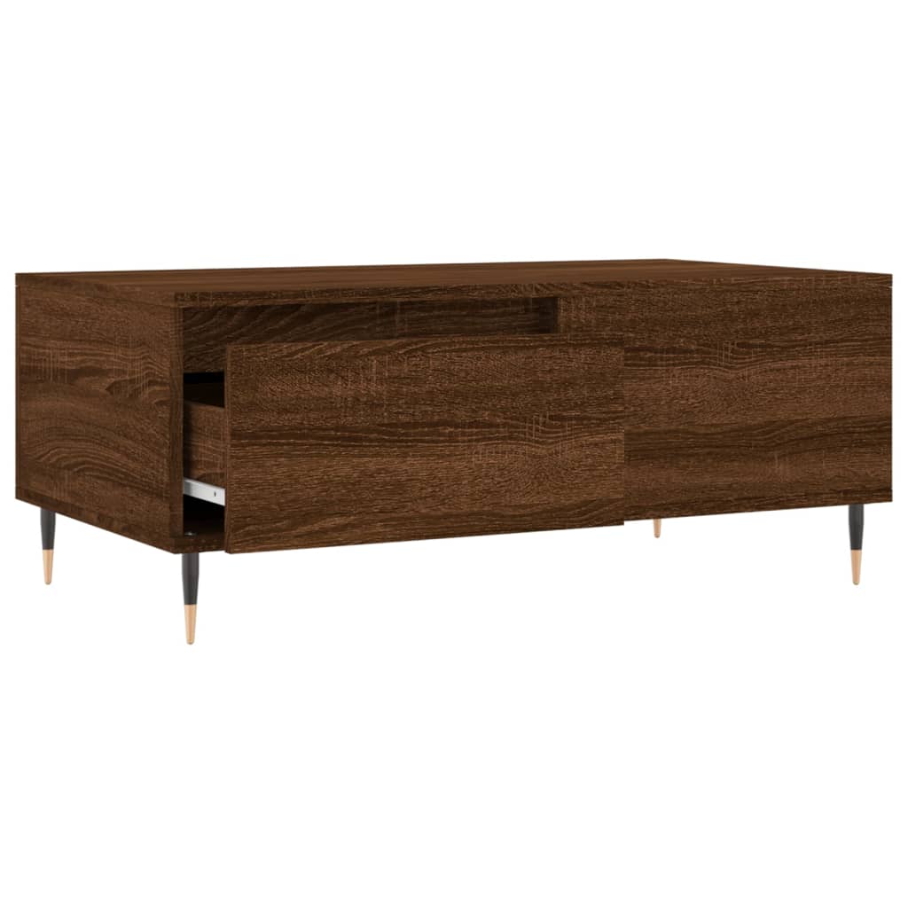 vidaXL Coffee Table Brown Oak 90x50x36.5 cm Engineered Wood