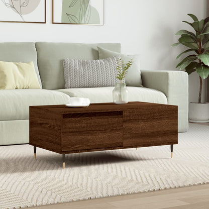 vidaXL Coffee Table Brown Oak 90x50x36.5 cm Engineered Wood