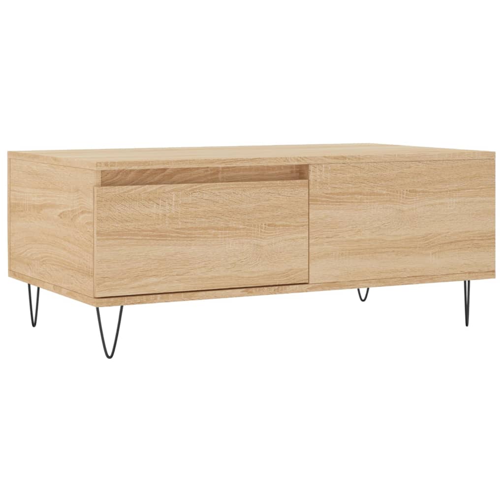 vidaXL Coffee Table Sonoma Oak 90x50x36,5 cm Engineered Wood