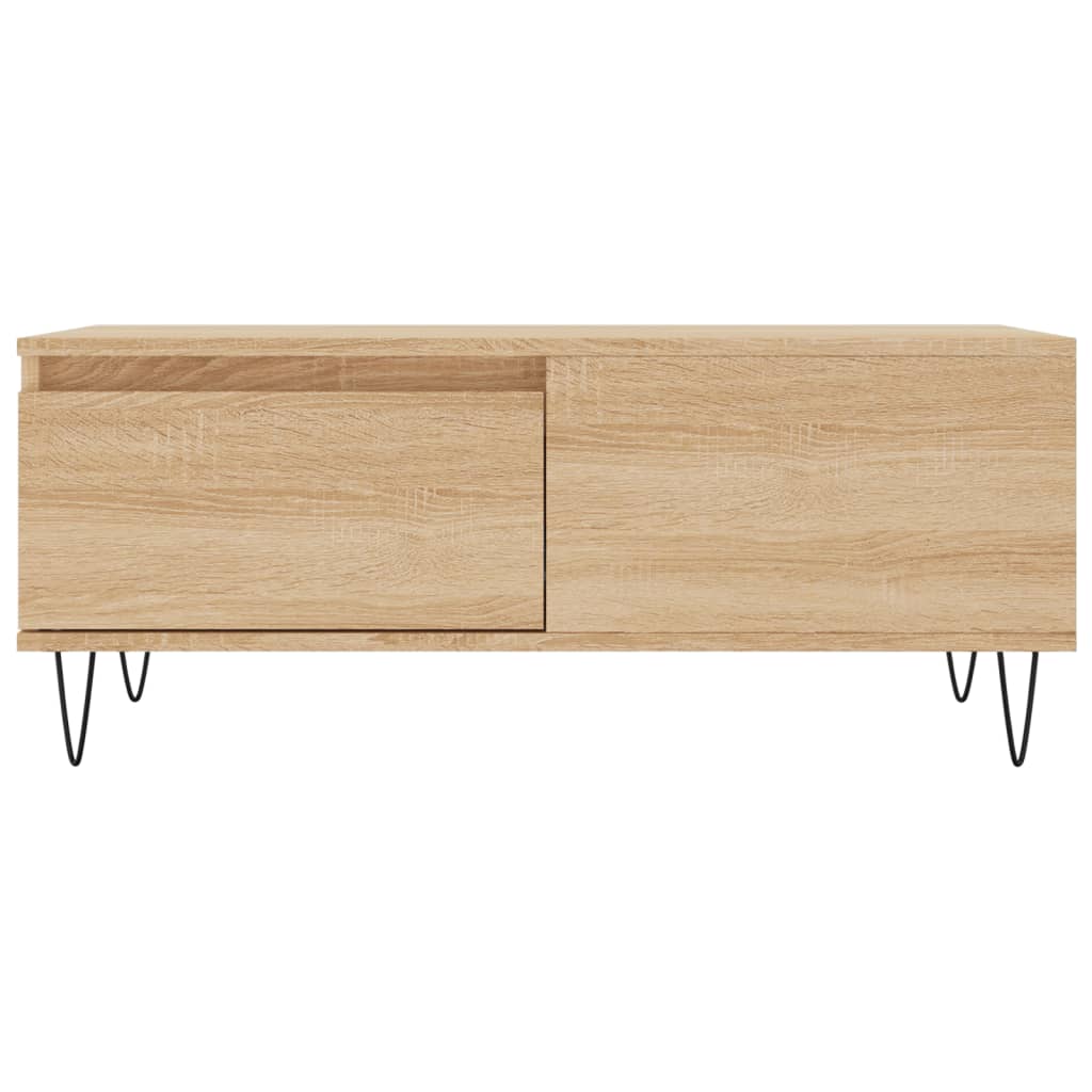 vidaXL Coffee Table Sonoma Oak 90x50x36,5 cm Engineered Wood