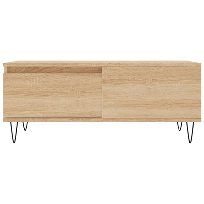 vidaXL Coffee Table Sonoma Oak 90x50x36,5 cm Engineered Wood