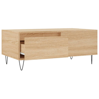 vidaXL Coffee Table Sonoma Oak 90x50x36,5 cm Engineered Wood