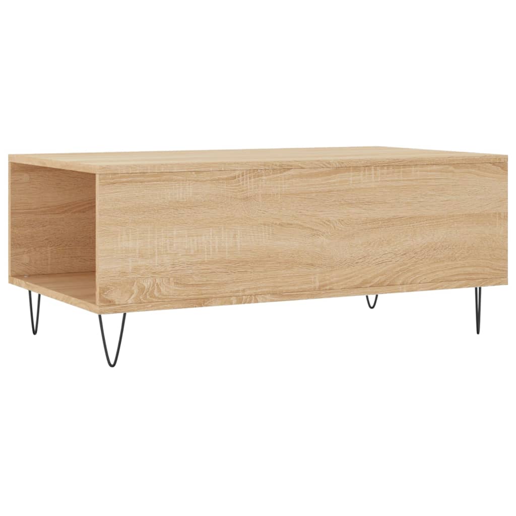 vidaXL Coffee Table Sonoma Oak 90x50x36.5 cm Engineered Wood