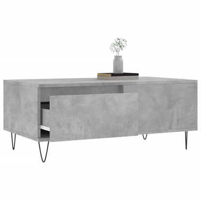 vidaXL Coffee Table Concrete Grey 90x50x36.5 cm Engineered Wood