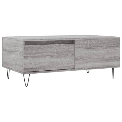 vidaXL Coffee Table Grey Sonoma 90x50x36,5 cm Engineered Wood