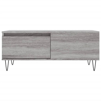 vidaXL Coffee Table Grey Sonoma 90x50x36,5 cm Engineered Wood