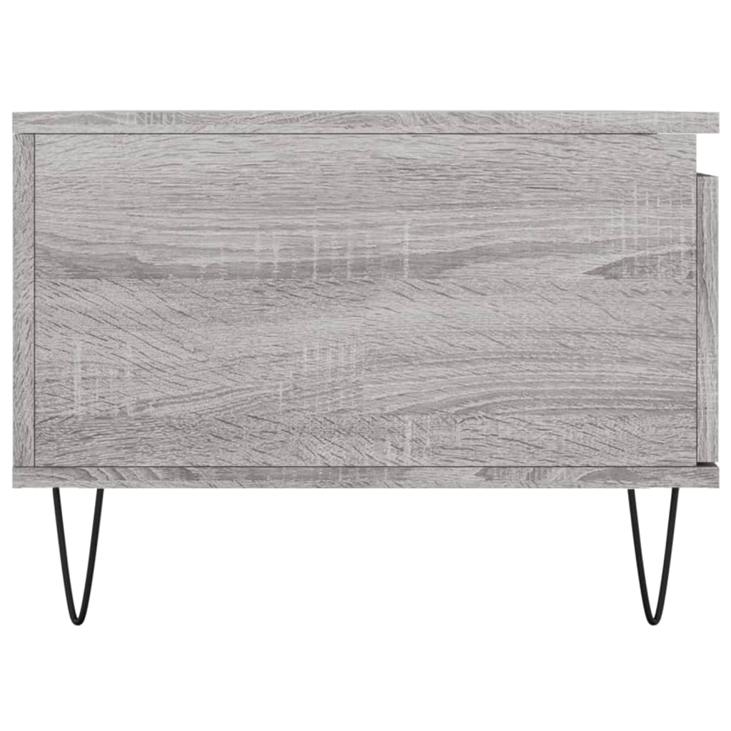 vidaXL Coffee Table Grey Sonoma 90x50x36,5 cm Engineered Wood