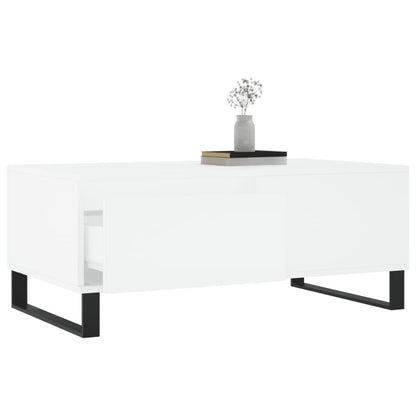 vidaXL Coffee Table White 90x50x36.5 cm Engineered Wood
