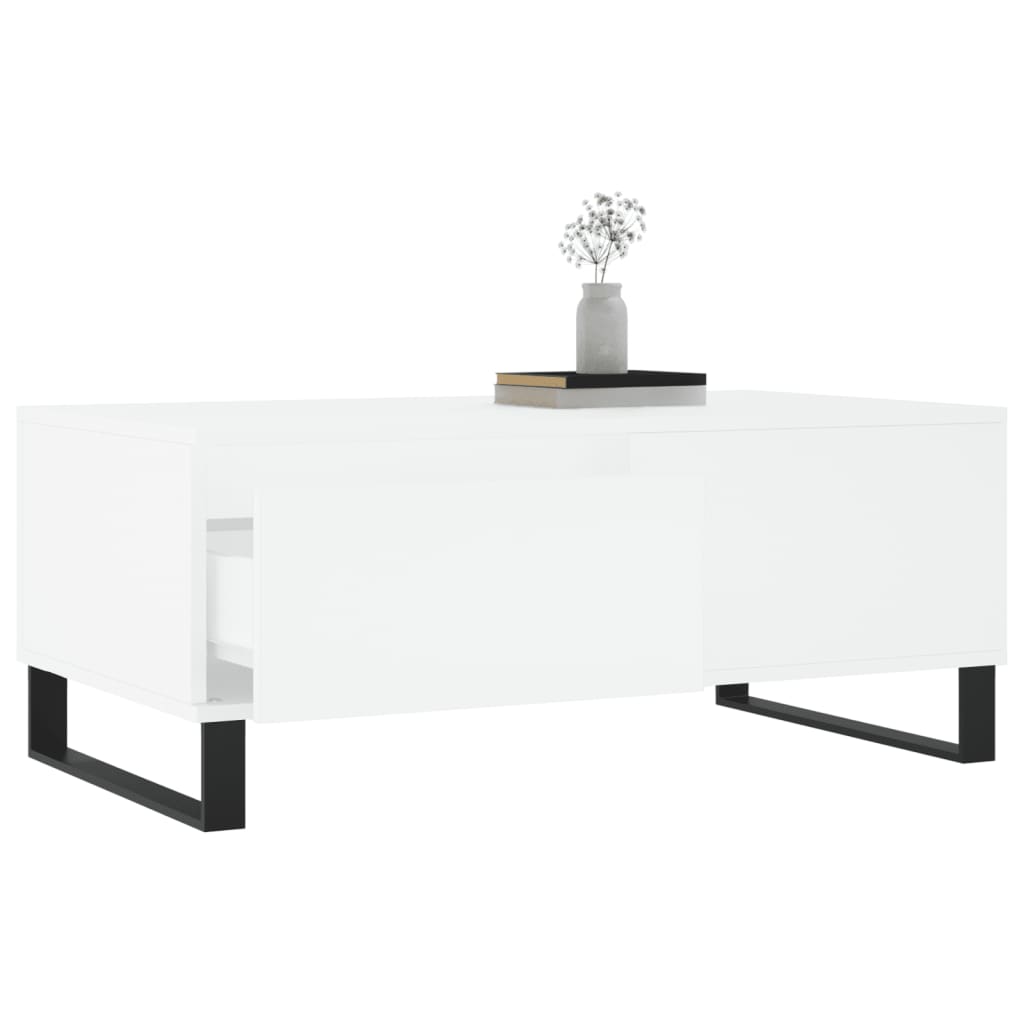 vidaXL Coffee Table White 90x50x36,5 cm Engineered Wood