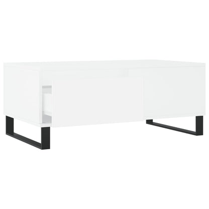 vidaXL Coffee Table White 90x50x36.5 cm Engineered Wood