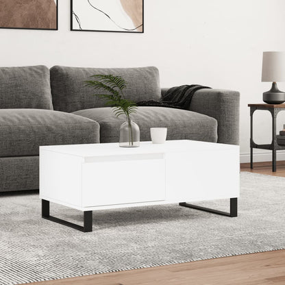 vidaXL Coffee Table White 90x50x36,5 cm Engineered Wood