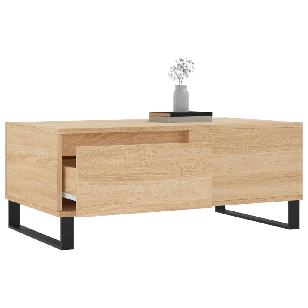 vidaXL Coffee Table Sonoma Oak 90x50x36,5 cm Engineered Wood