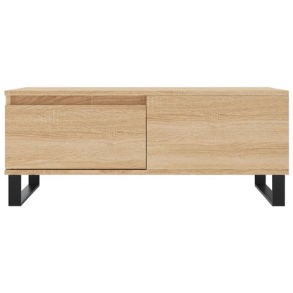 vidaXL Coffee Table Sonoma Oak 90x50x36.5 cm Engineered Wood