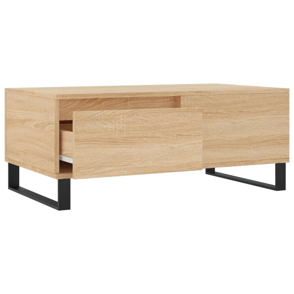 vidaXL Coffee Table Sonoma Oak 90x50x36.5 cm Engineered Wood