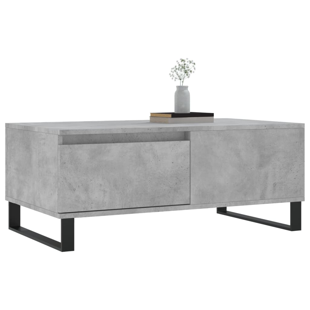 vidaXL Coffee Table Concrete Grey 90x50x36.5 cm Engineered Wood
