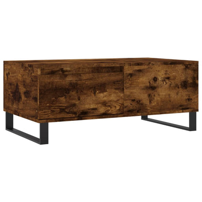 vidaXL Coffee Table Smoked Oak 90x50x36,5 cm Engineered Wood