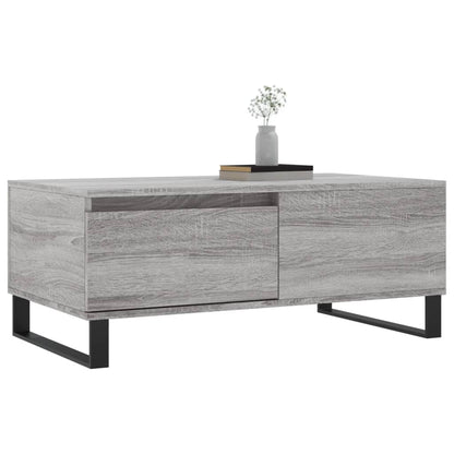 vidaXL Coffee Table Grey Sonoma 90x50x36.5 cm Engineered Wood