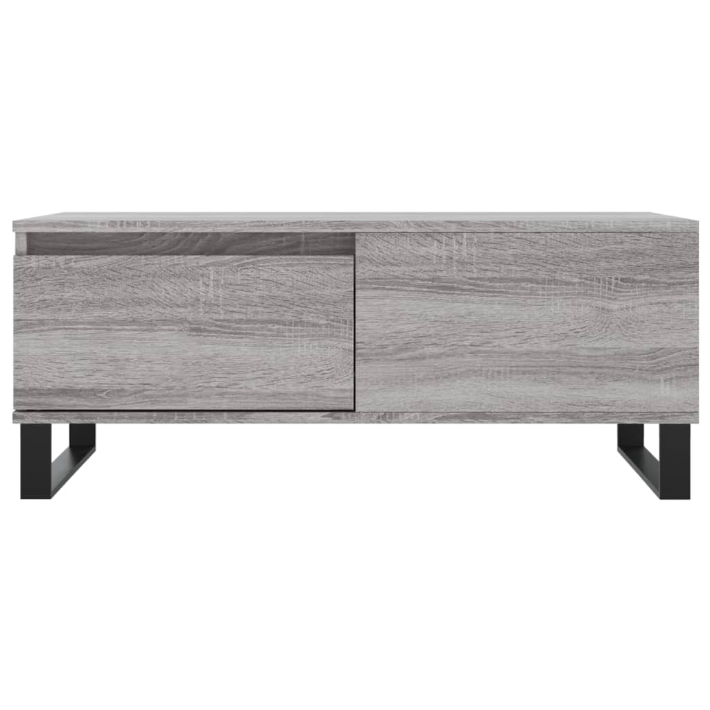 vidaXL Coffee Table Grey Sonoma 90x50x36.5 cm Engineered Wood