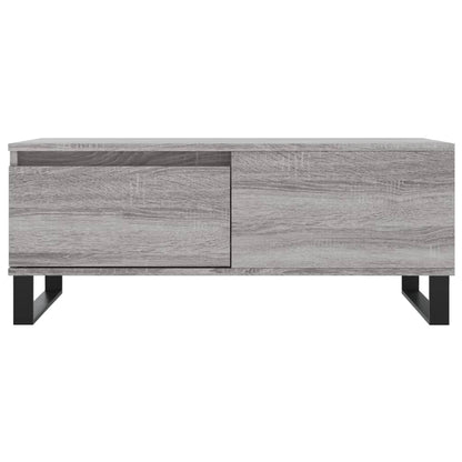vidaXL Coffee Table Grey Sonoma 90x50x36,5 cm Engineered Wood