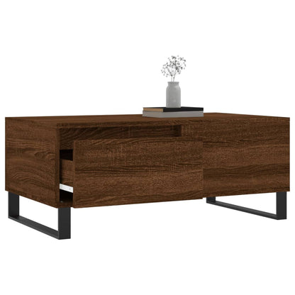 vidaXL Coffee Table Brown Oak 90x50x36.5 cm Engineered Wood