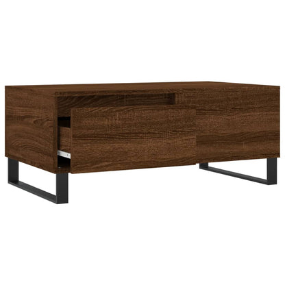 vidaXL Coffee Table Brown Oak 90x50x36.5 cm Engineered Wood
