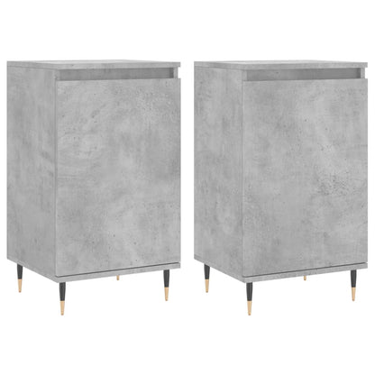 vidaXL Sideboards 2 pcs Concrete Grey 40x35x70 cm Engineered Wood