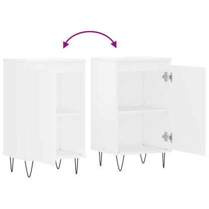 vidaXL Sideboards 2 pcs White 40x35x70 cm Engineered Wood