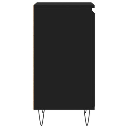 vidaXL Sideboards 2 pcs Black 40x35x70 cm Engineered Wood