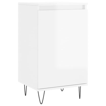 vidaXL Sideboards 2 pcs High Gloss White 40x35x70 cm Engineered Wood