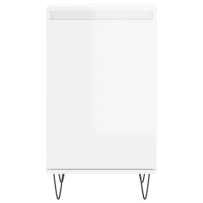vidaXL Sideboards 2 pcs High Gloss White 40x35x70 cm Engineered Wood