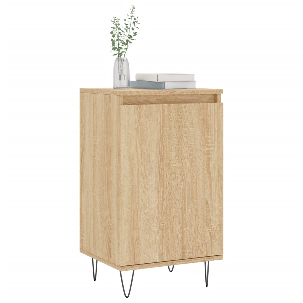 vidaXL Sideboards 2 pcs Sonoma Oak 40x35x70 cm Engineered Wood