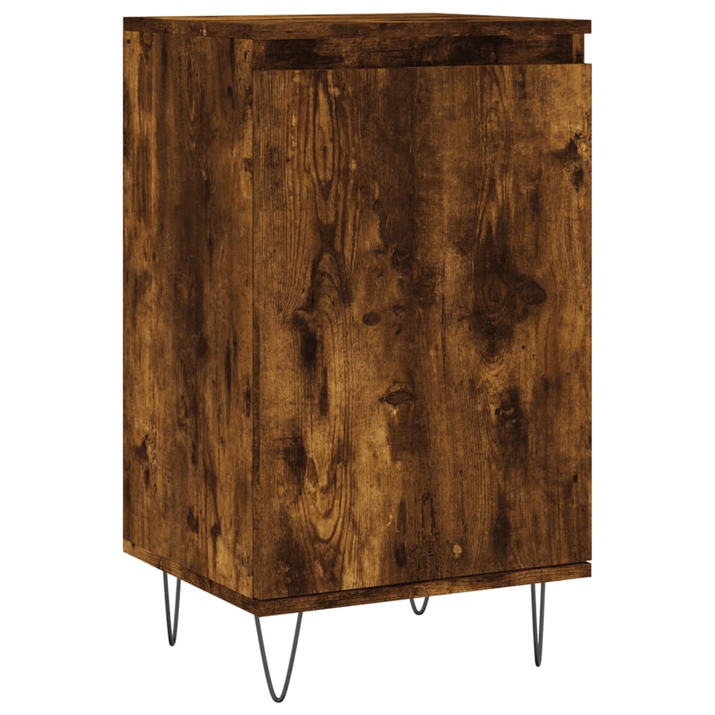 vidaXL Sideboards 2 pcs Smoked Oak 40x35x70 cm Engineered Wood