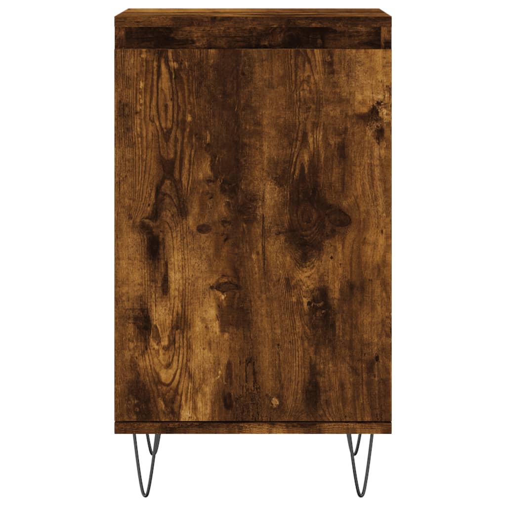 vidaXL Sideboards 2 pcs Smoked Oak 40x35x70 cm Engineered Wood