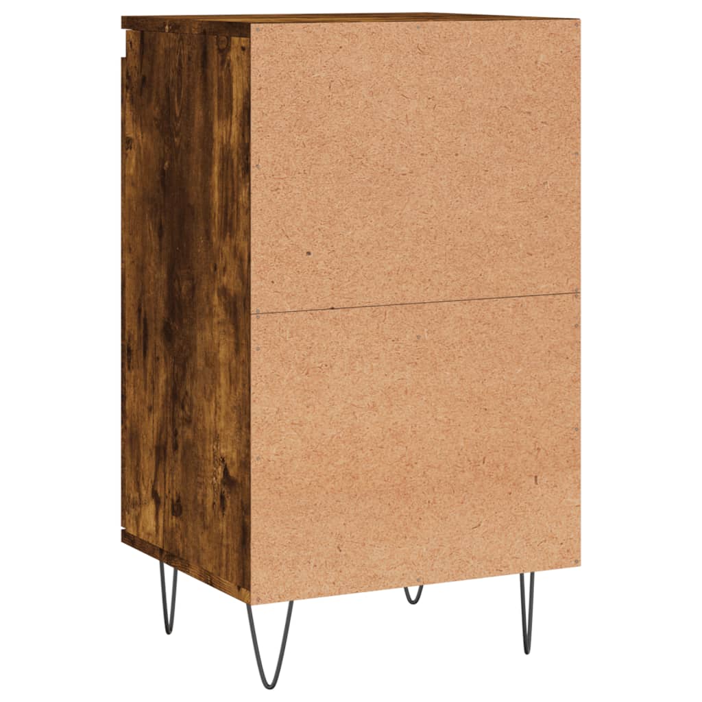 vidaXL Sideboards 2 pcs Smoked Oak 40x35x70 cm Engineered Wood