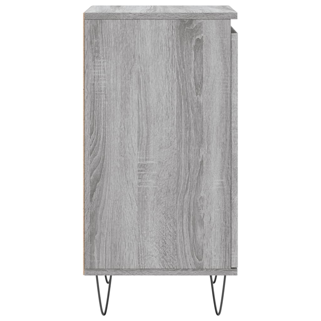 vidaXL Sideboards 2 pcs Grey Sonoma 40x35x70 cm Engineered Wood