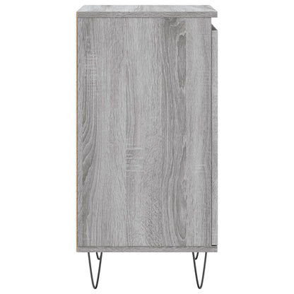 vidaXL Sideboards 2 pcs Grey Sonoma 40x35x70 cm Engineered Wood