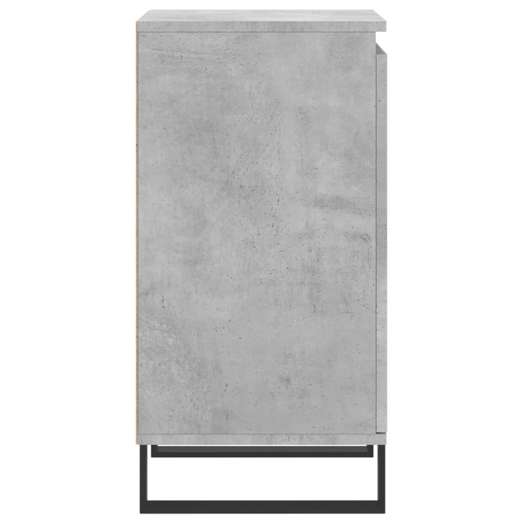 vidaXL Sideboards 2 pcs Concrete Grey 40x35x70 cm Engineered Wood