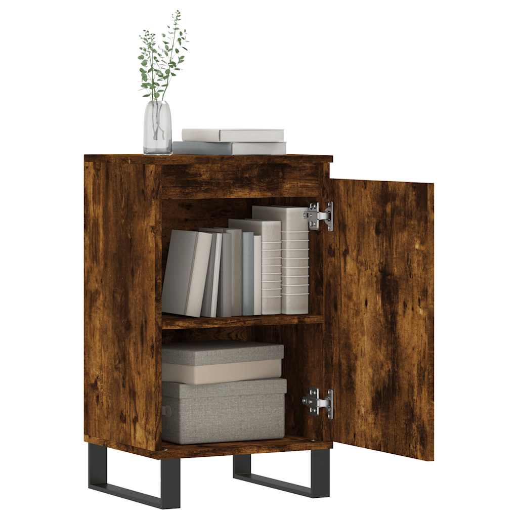 vidaXL Sideboard Smoked Oak 40x35x70 cm Engineered Wood
