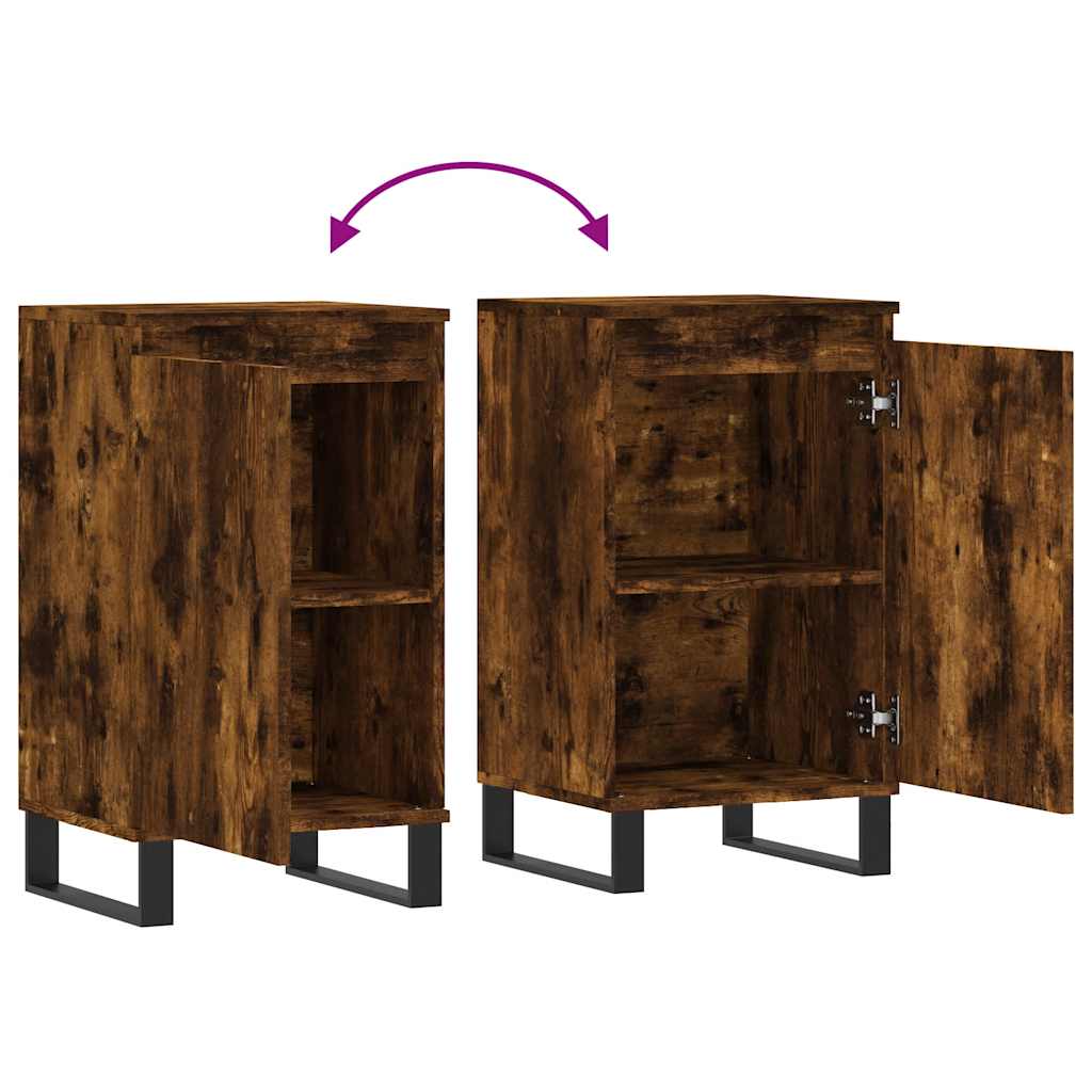 vidaXL Sideboard Smoked Oak 40x35x70 cm Engineered Wood