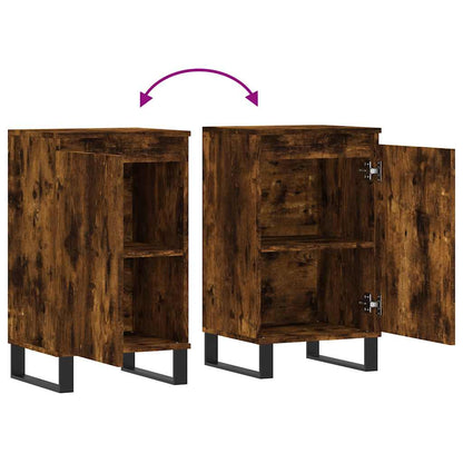 vidaXL Sideboard Smoked Oak 40x35x70 cm Engineered Wood