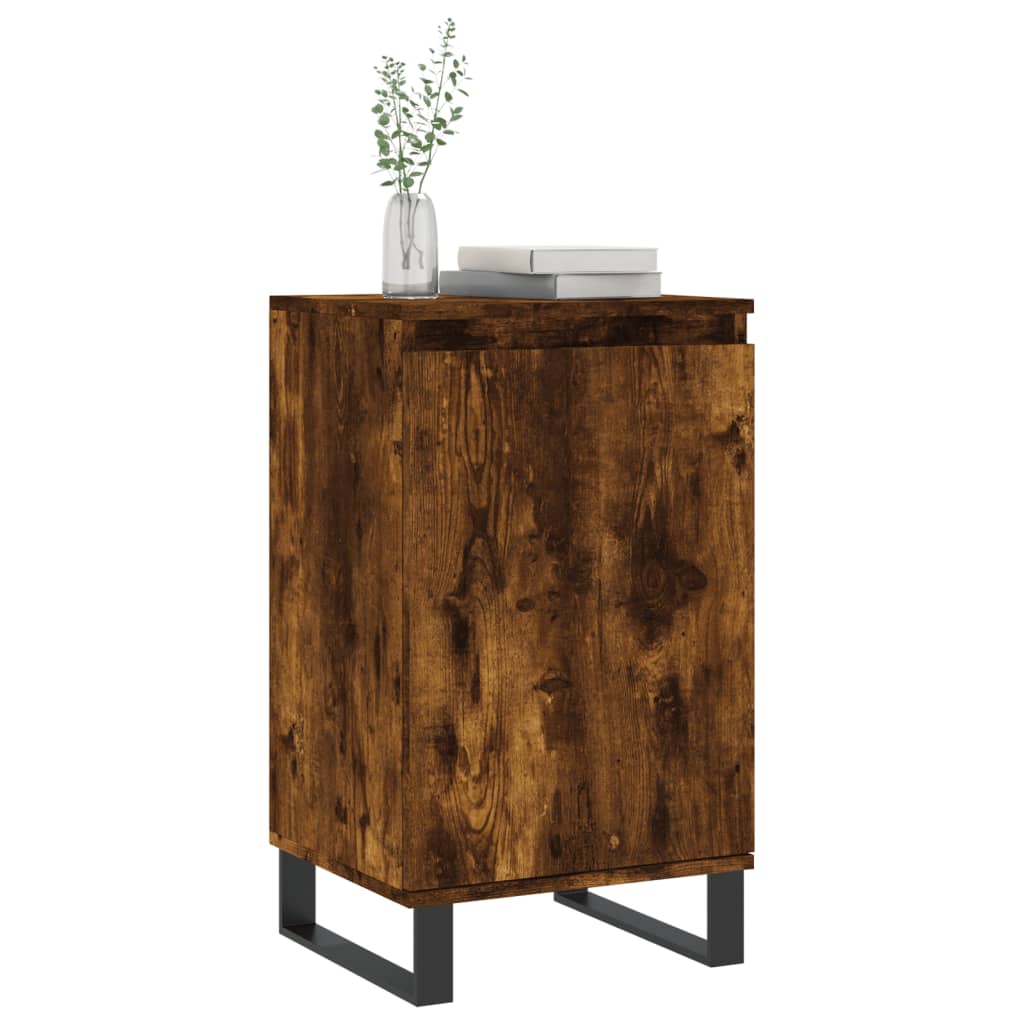 vidaXL Sideboards 2 pcs Smoked Oak 40x35x70 cm Engineered Wood