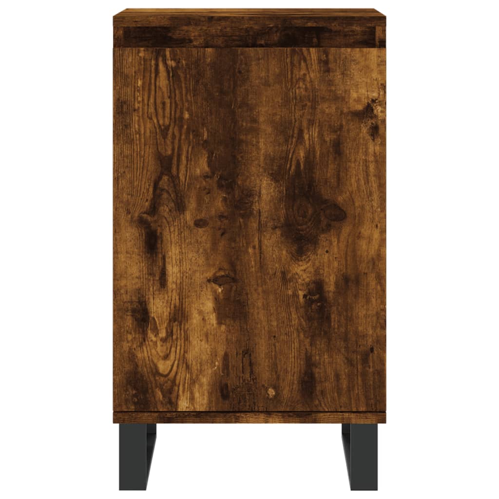 vidaXL Sideboards 2 pcs Smoked Oak 40x35x70 cm Engineered Wood
