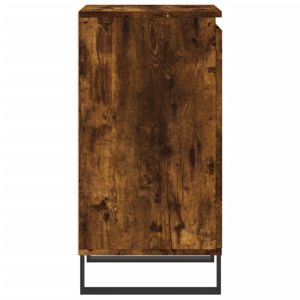 vidaXL Sideboards 2 pcs Smoked Oak 40x35x70 cm Engineered Wood