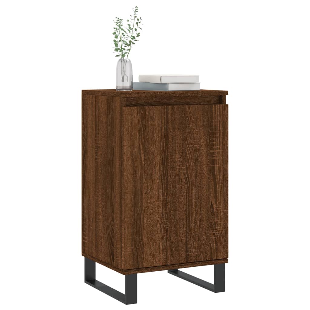 vidaXL Sideboards 2 pcs Brown Oak 40x35x70 cm Engineered Wood