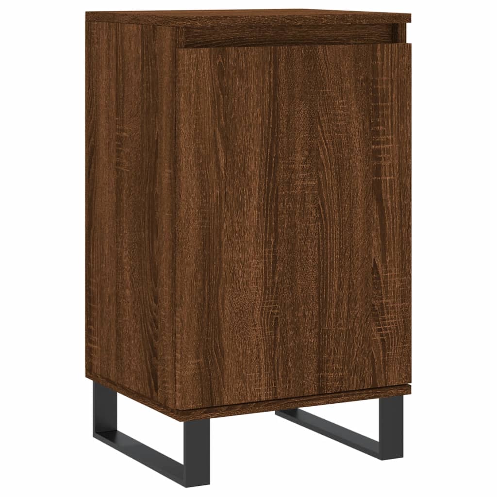 vidaXL Sideboards 2 pcs Brown Oak 40x35x70 cm Engineered Wood