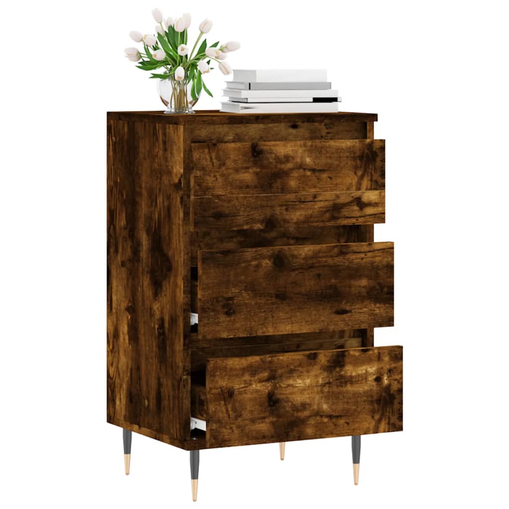 vidaXL Sideboard Smoked Oak 40x35x70 cm Engineered Wood