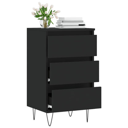 vidaXL Sideboard Black 40x35x70 cm Engineered Wood